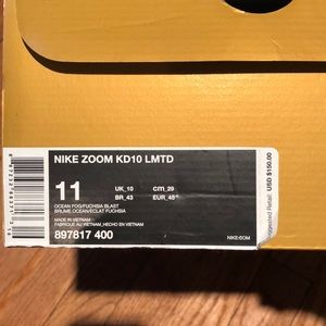Nike Zoom KD10 LMTD